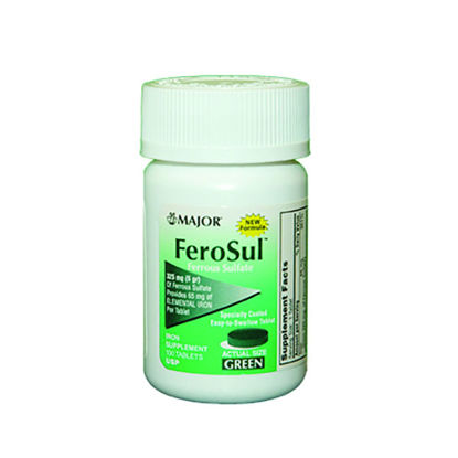 Picture of Ferosul 5 iron tablets 100 ct.