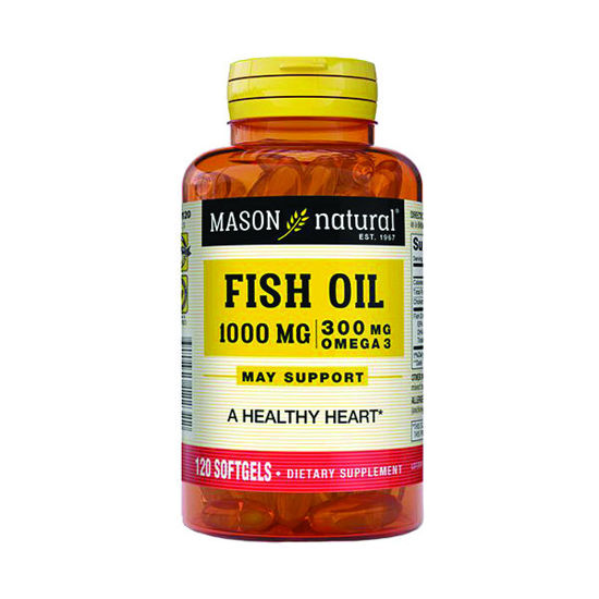 Picture of Fish oil 1000mg softgels 120 ct. - this product is not cholesterol free